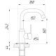 Змішувач для раковини DOMINO ELLIPSE DCC-101L