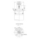 Насос центробежный скважинный DONGYIN 6SP17-13 380В 7.5кВт H 143(104)м Q 400(300)л/мин Ø145мм+пульт (из 3х частей) (7777043)