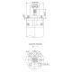 Насос центробежный скважинный DONGYIN 6SP17-16 380В 9.2кВт H 176(128)м Q 400(300)л/мин Ø145мм+пульт (из 3х частей) (7777063)