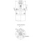 Насос центробежный скважинный DONGYIN 6SP30-10 380В 9.2кВт H 114(76)м Q 700(500)л/мин Ø145мм +пульт (из 3х частей) (7777273)