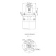 Насос центробежный скважинный DONGYIN 6SP30-12 380В 11кВт H 137(92)м Q 700(500)л/мин Ø145мм +пульт (из 3х частей) (7777283)