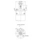 Насос центробежный скважинный DONGYIN 6SP30-16 380В 15кВт H 182(122)м Q 700(500)л/мин Ø145мм +пульт (из 3х частей) (7777303)
