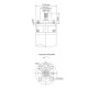 Насос центробежный скважинный DONGYIN 6SP30-22 380В 22кВт H 250(168)м Q 700(500)л/мин Ø145мм +пульт (из 3х частей) (7777333)