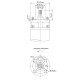 Насос центробежный скважинный DONGYIN 6SP46-13 380В 22кВт H 174(109)м Q 1100(800)л/мин Ø145мм +пульт (из 3х частей) (7777513)