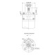 Насос центробежный скважинный DONGYIN 6SP60-14 380В 26кВт H 196(109)м Q 1300(1000)л/мин Ø145мм +пульт (из 3х частей) (7777713)