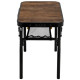 Стол Bo-Camp Woodbine 56x34 см Black/Wood look (1404191) (DAS303265)