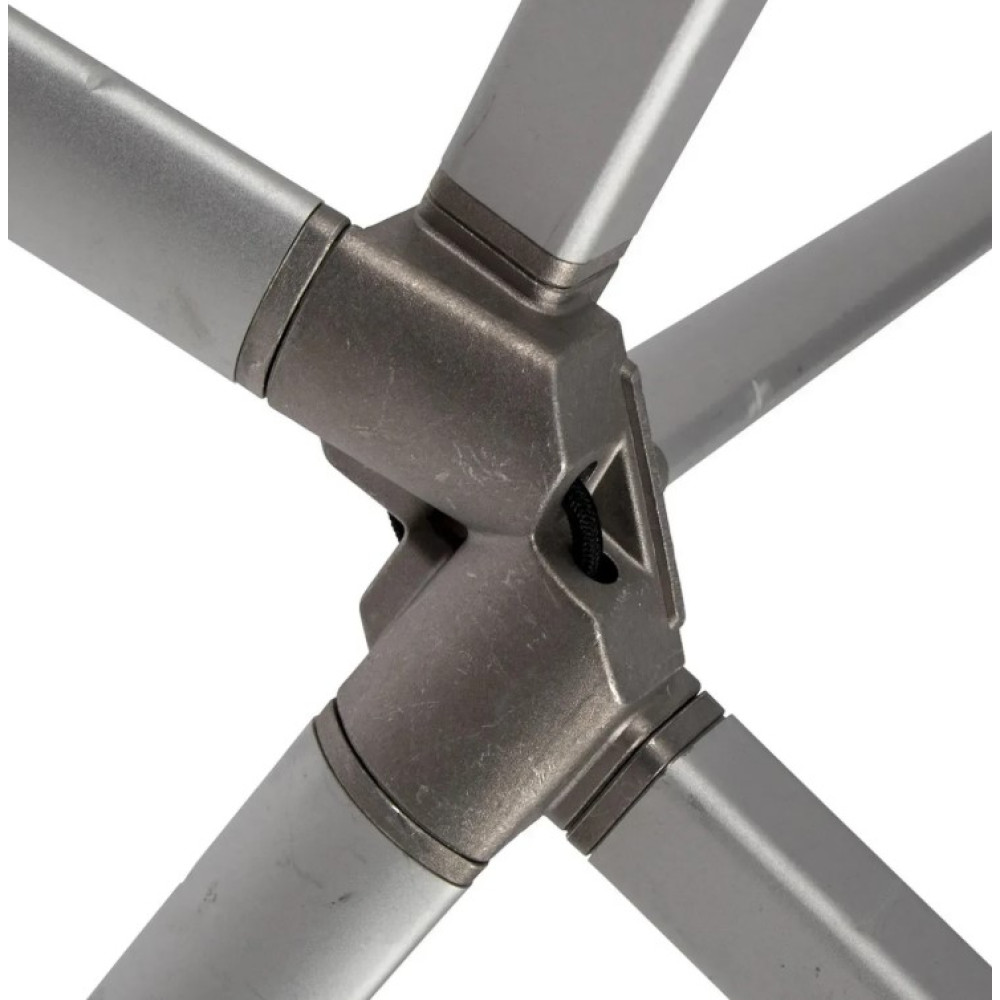 Стіл Bo-Camp Lamel 121x80 см Aluminium (1404438) (DAS303287)