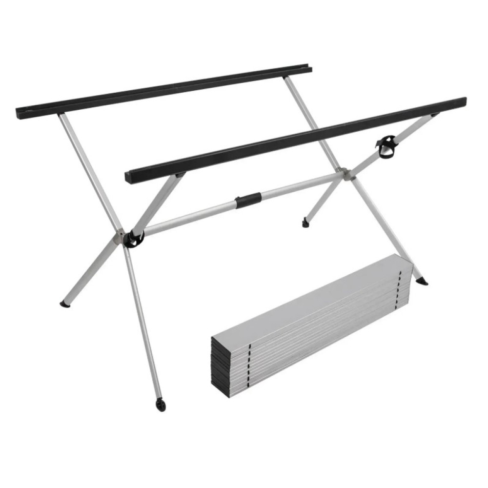 Стіл Bo-Camp Lamel 121x80 см Aluminium (1404438) (DAS303287)