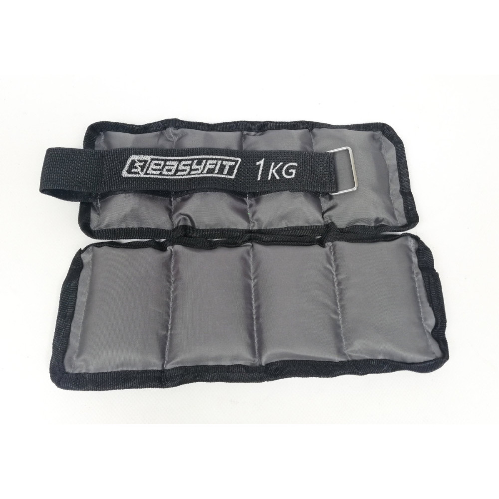 Обтяжувачі EasyFit 2 х 1 кг для ніг та рук з металом (EF-AWTМ-100)