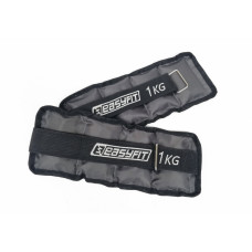 Утяжелители EasyFit 2 х 1 кг для ног и рук с металлом (EF-AWTМ-100)