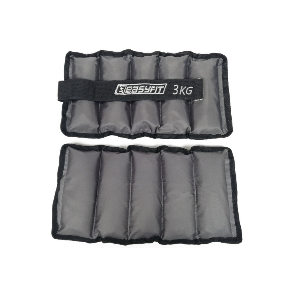 Утяжелители EasyFit 2 х 3 кг для ног и рук с металлом (EF-AWTМ-300)