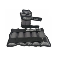 Утяжелители EasyFit 2 х 4 кг для ног и рук с металлом (EF-AWTМ-400)