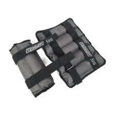 Утяжелители EasyFit 2 х 5 кг для ног и рук с металлом (EF-AWTМ-500)