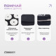 Масажний килимок Easyfit з подушкою (аплікатор Кузнєцова) Чорний з білим (EF-2709-BW)