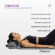 Масажний килимок Easyfit із подушкою (аплікатор Кузнєцова) Сірий із чорним (EF-2709-GB)