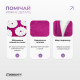 Масажний килимок Easyfit з подушкою (аплікатор Кузнєцова) Фіолетовий з білим (EF-2709-VW)