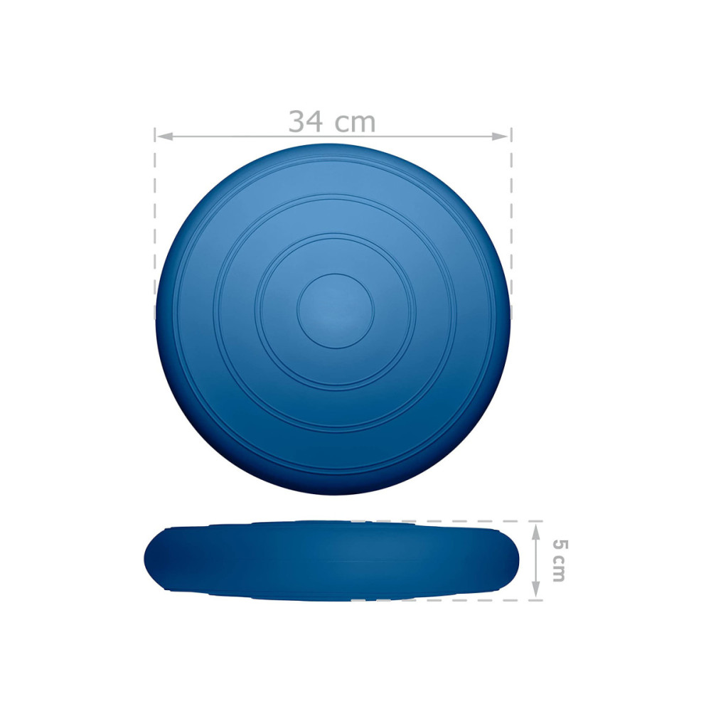 Балансувальна масажна подушка гладка EasyFit Balance Cushion Темно-синій (EF-3164-DB)