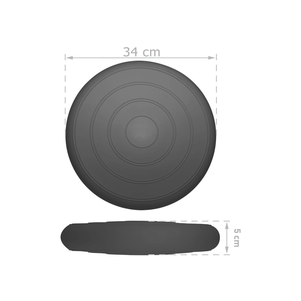 Балансувальна масажна подушка гладка EasyFit Balance Cushion Сірий (EF-3164-G)