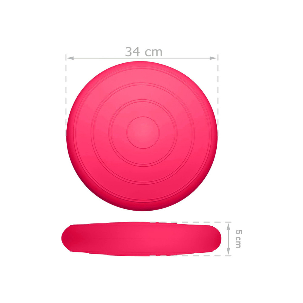 Балансувальна масажна подушка гладка EasyFit Balance Cushion Рожевий (EF-3164-P)