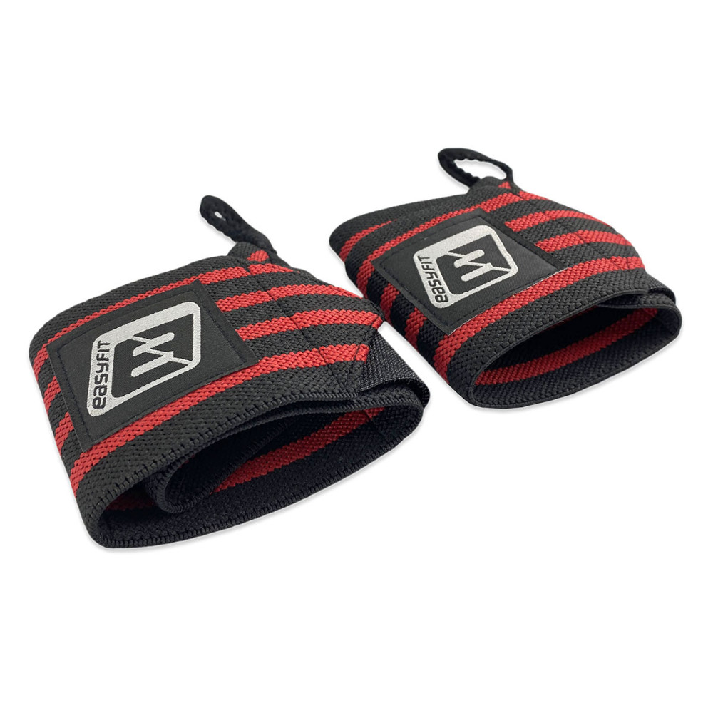 Кистевые бинты EasyFit 50 см Черно-красные (EF-0060)
