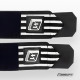 Кистовые бинты EasyFit на запястье 50х8 см фиксатор, черно-белые (EF-0060-GY)