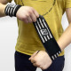 Кистовые бинты EasyFit на запястье 50х8 см фиксатор, черно-белые (EF-0060-GY)
