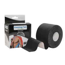Кинезио тейп EasyFit Kinesio черный (EF-2080-BK)