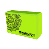 Блок для йоги EasyFit EVA з салатовим салатом (EF-1819-G)