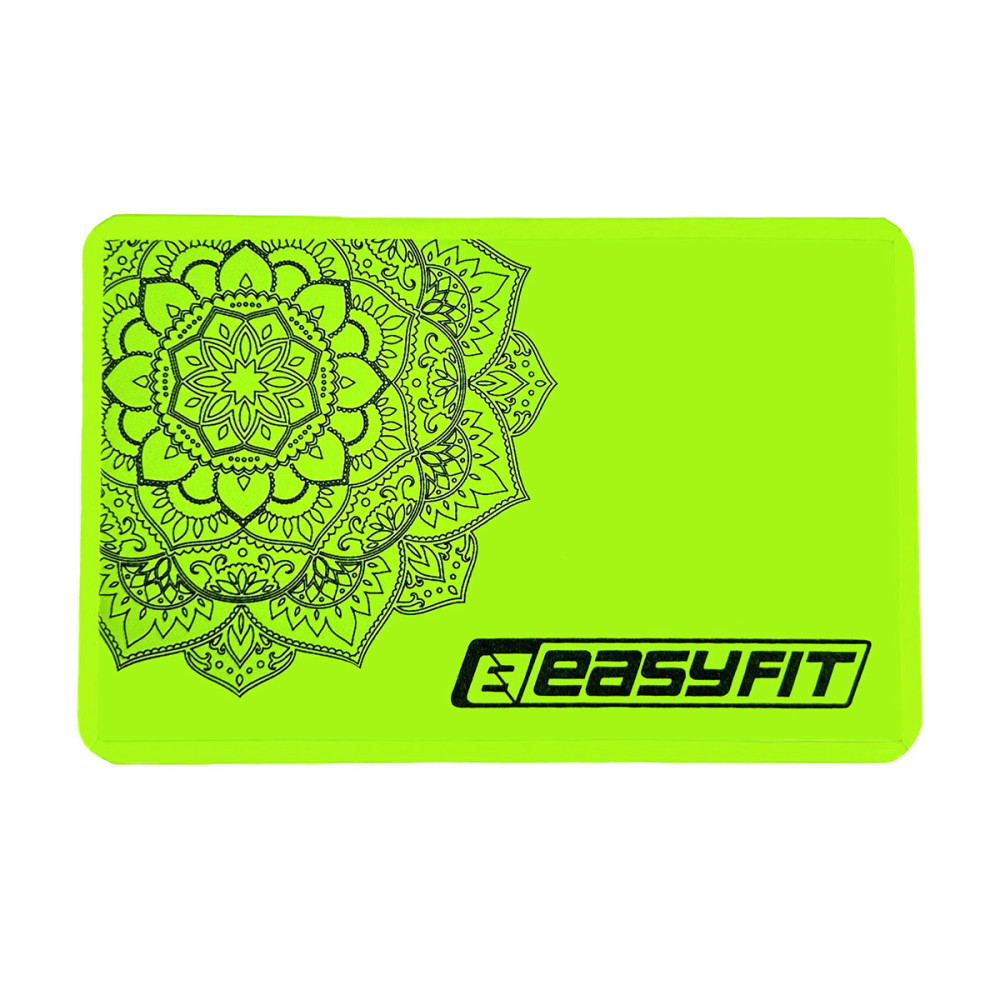 Блок для йоги EasyFit EVA з салатовим салатом (EF-1819-G)