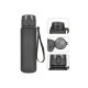 Пляшка для води EasyFit AquaFlow 600 мл чорна (EF-7003-BK)