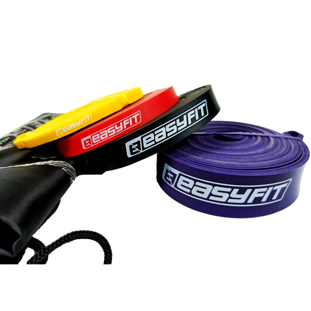 Гумові петлі EasyFit: набір 1-45 кг (4 шт) (EF-1454s)