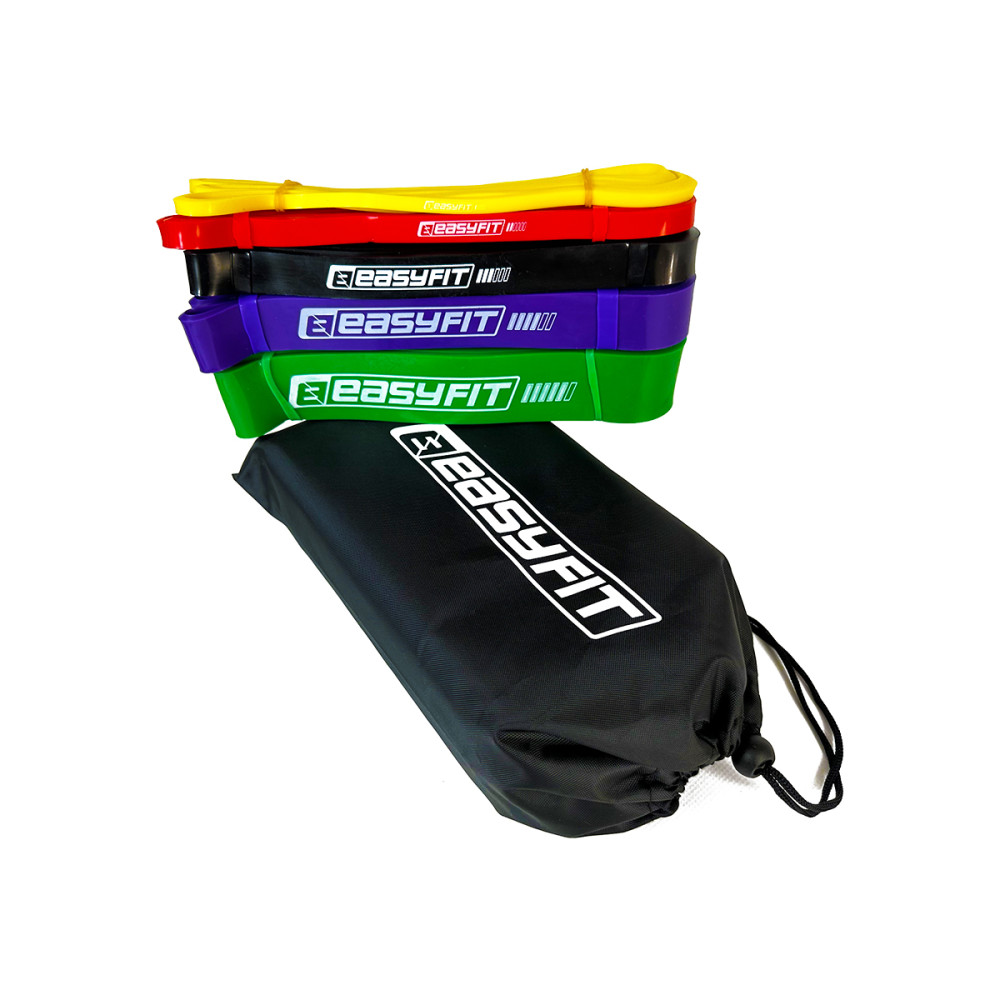 Резиновые петли EasyFit: набор 1-65 кг (5 шт) (EF-1655s)