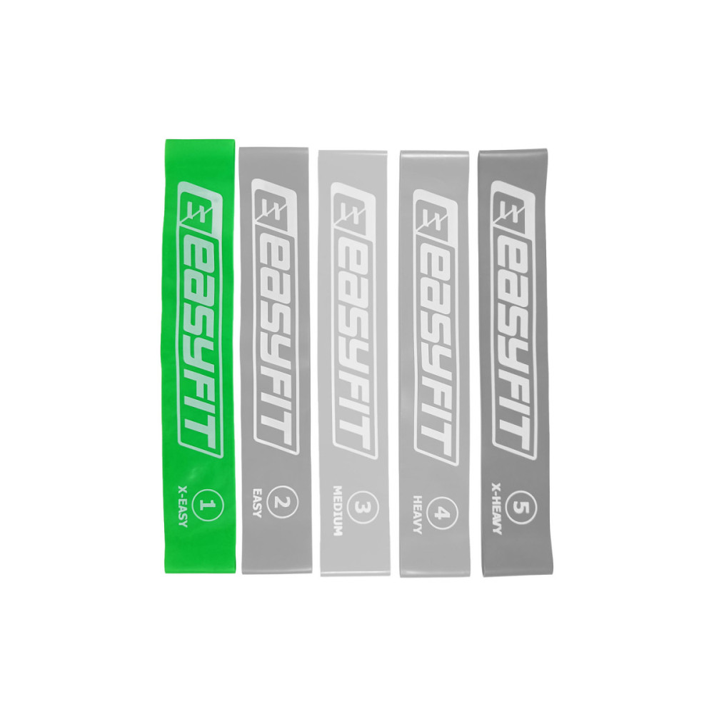 Гумка для фітнесу EasyFit №1 зелена (EF-1812-1)