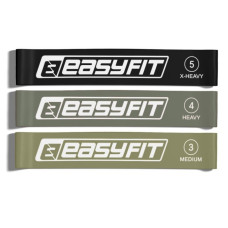Резинки для фитнеса EasyFit MonoBand набор 3 шт (EF-1812-GY)