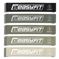 Резинки для фитнеса EasyFit MonoBand набор 5 шт (EF-1813-GY)