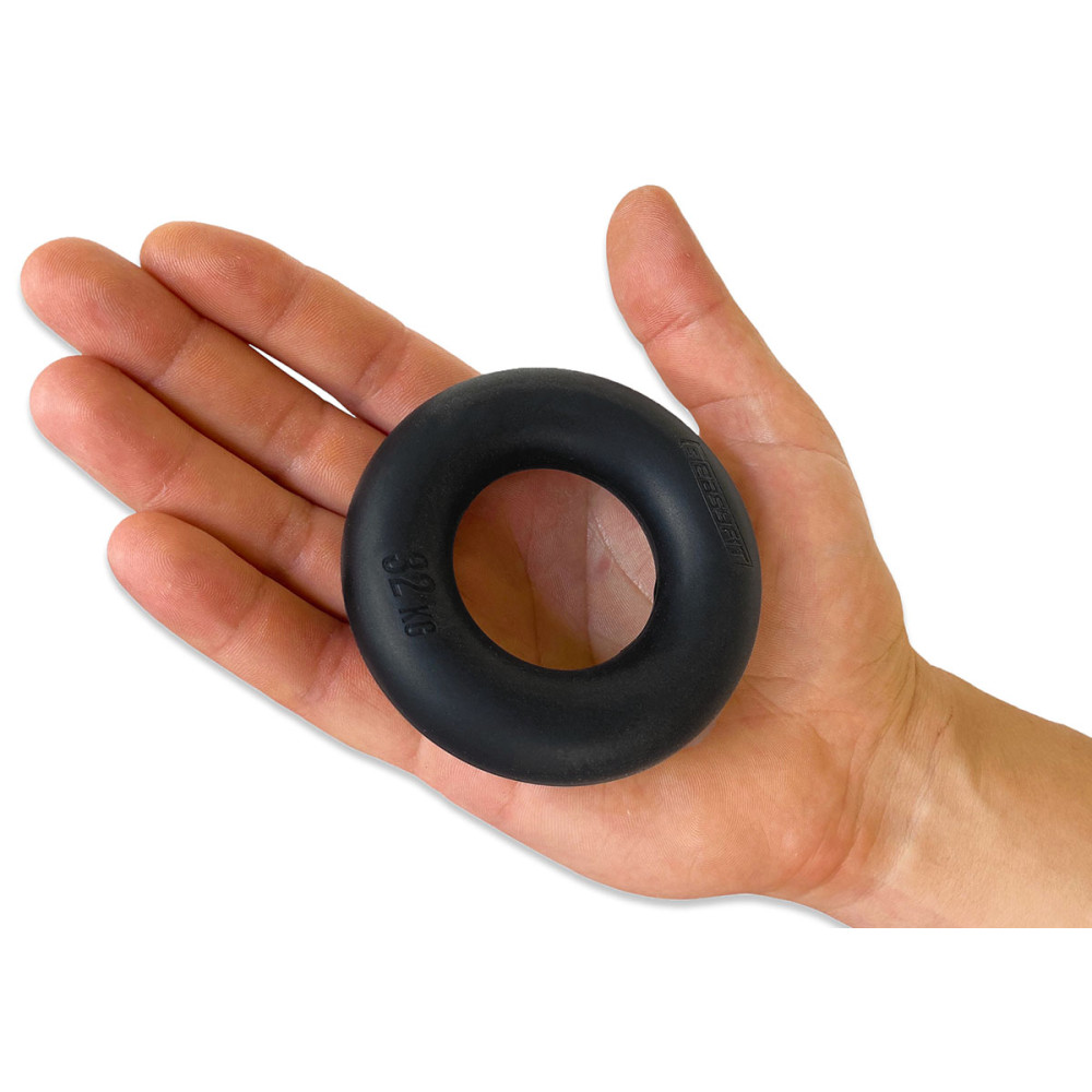 Еспандер кистьовий кільце EasyFit Ring тренажер для рук 32 кг Чорний (EF-1904-70)