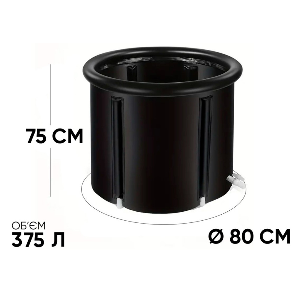 Каркасная ледяная крио ванна EasyFit круглый оздоровительный бассейн (EF-2306)