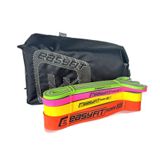 Набор двухслойных резинок для подтягиваний EasyFit Premium 2-45 кг (4 шт) (EF-2454s)