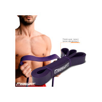 Резиновая петля-эспандер Easyfit Origin 15-45 кг резинка для подтягиваний, фитнеса и тренировок Фиолетовая (EF-2654-4)