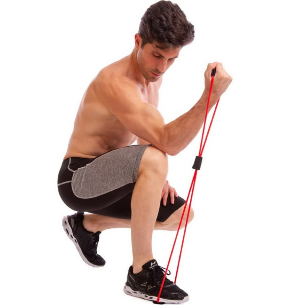 Еспандер EasyFit вісімка трубчастий фіолетовий (EF-3947-V)