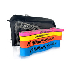 Набор двухслойных резинок для подтягиваний EasyFit Premium 7-63 кг (4 шт) (EF-7634s)