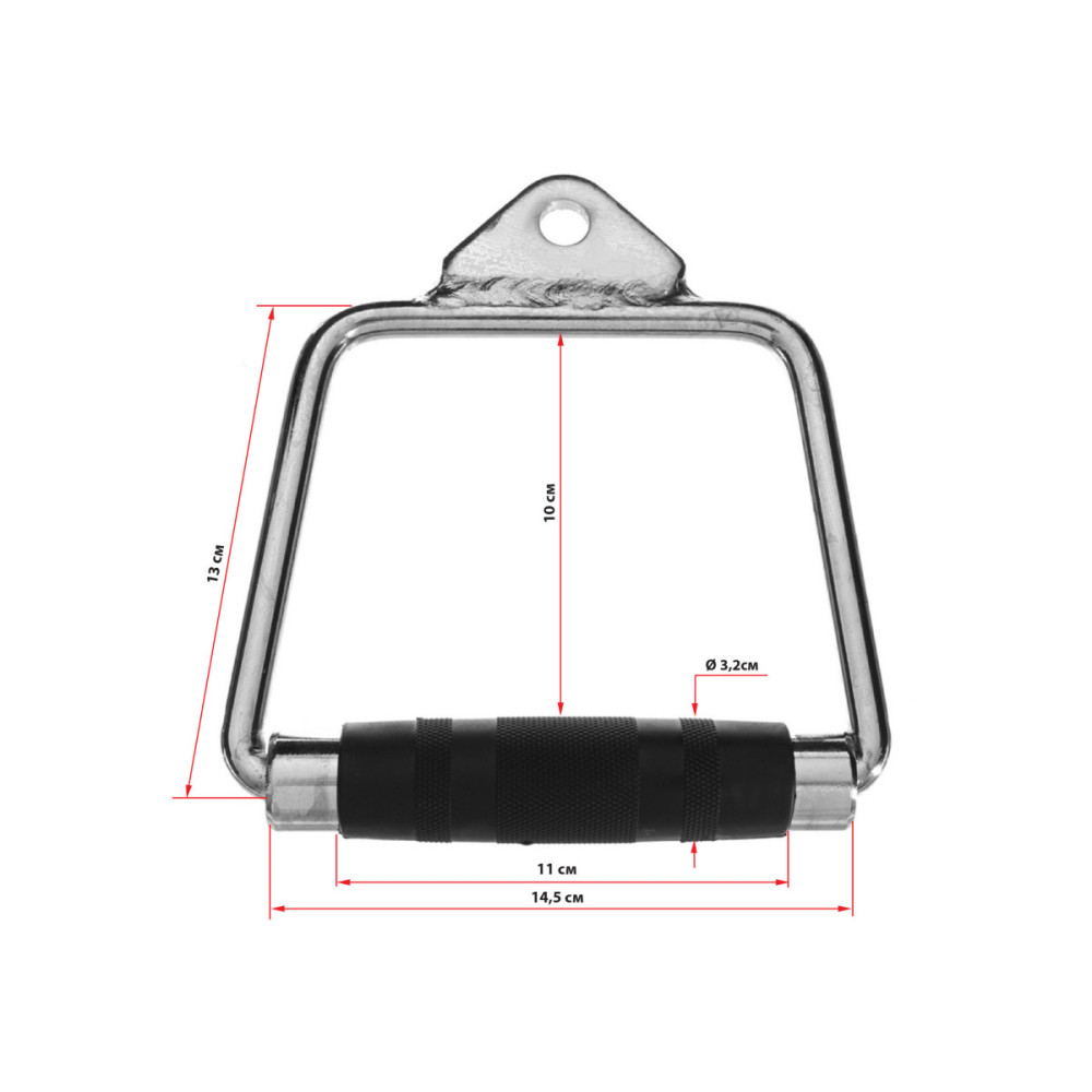 Ручка для тяги EasyFit гумова закрита (EF-8095)