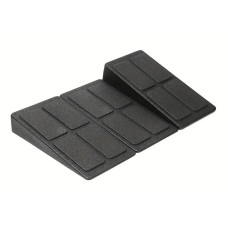 Клиновой блок EasyFit уголок, блок-платформа для приседаний набор 3 шт Черный (EF-0690)
