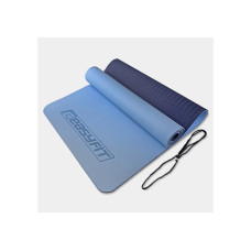 Коврик для йоги и фитнеса EasyFit TPE+TC 6 мм двухслойный (EF-1924-LBBL)