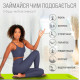 Коврик для йоги и фитнеса EasyFit TPE+TC 6 мм двухслойный, лимонно-серый + Чехол (EF-1924s-LGGY)