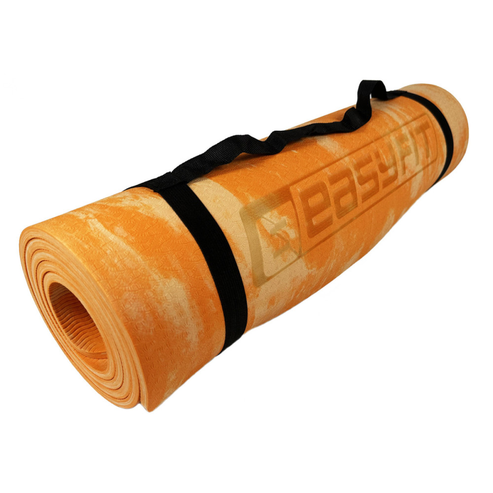 Коврик для йоги и фитнеса EasyFit s-EVA Mat 8 мм Оранжевый (EF-1911-Or)