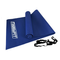 Килимок для йоги та фітнесу EasyFit ПВХ (PVC) Синій (EF-1918-Bl)