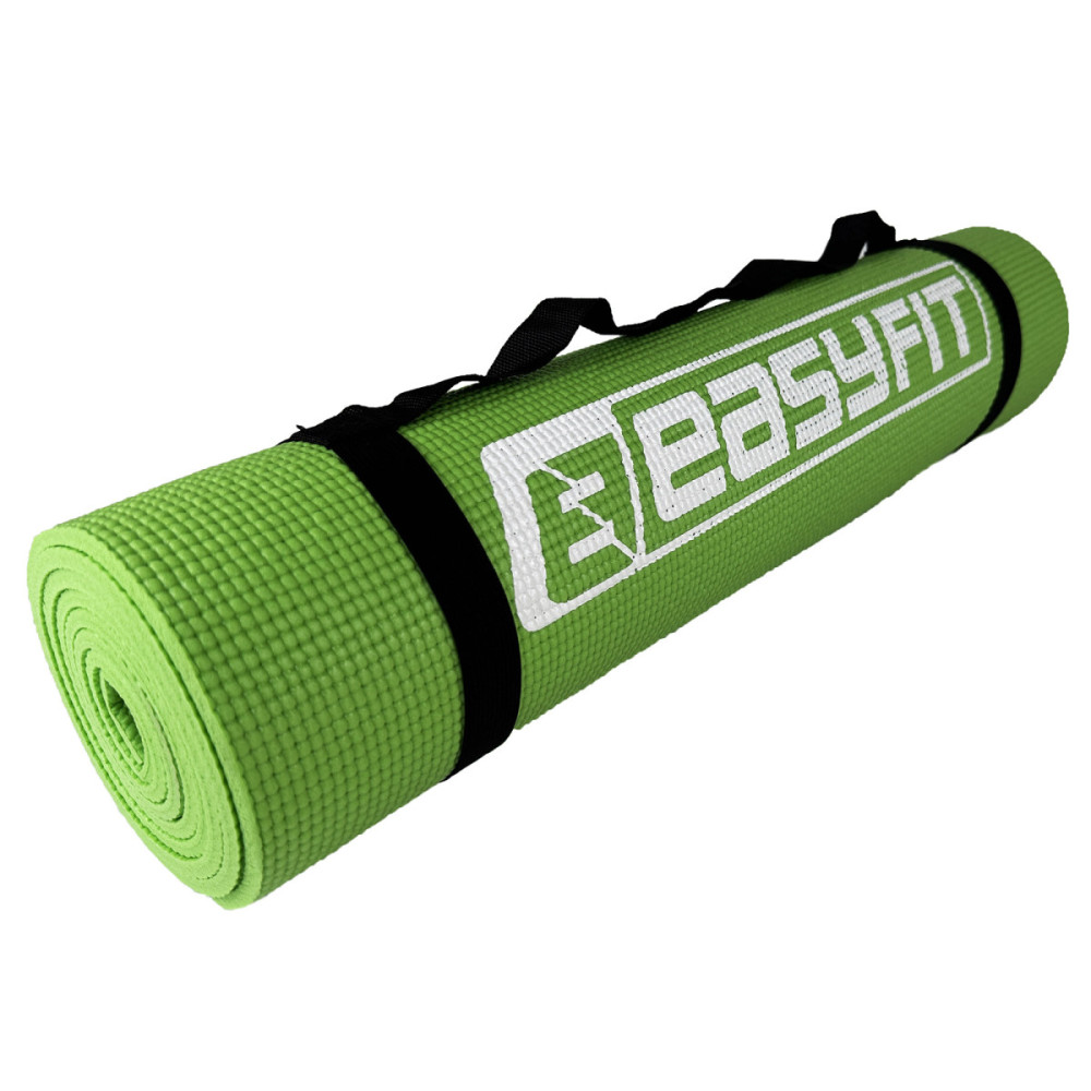 Килимок для йоги та фітнесу EasyFit ПВХ (PVC) Салатовий (EF-1918-Gr)