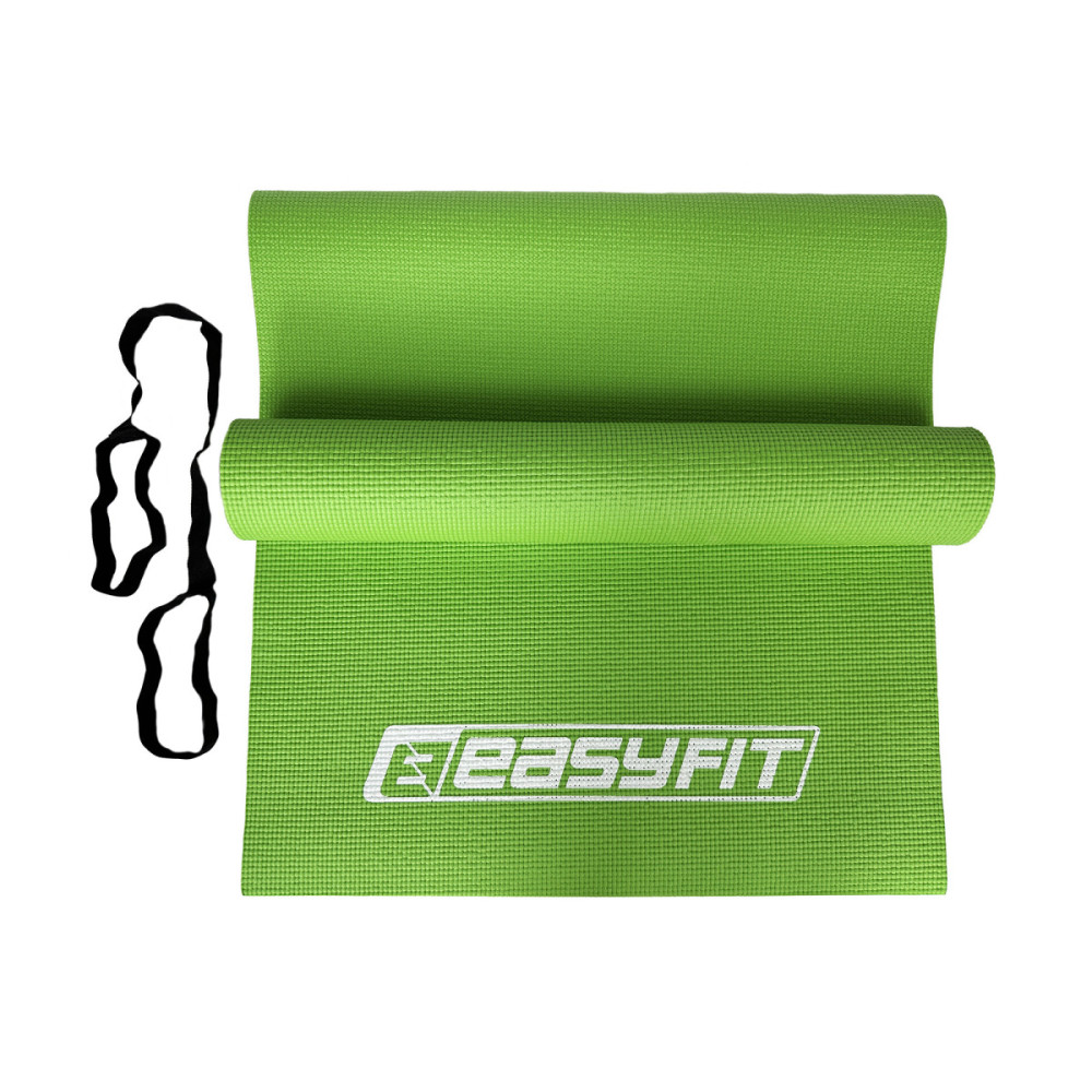 Килимок для йоги та фітнесу EasyFit ПВХ (PVC) Салатовий (EF-1918-Gr)
