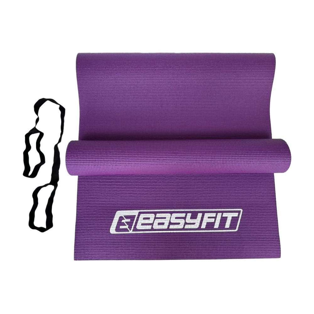 Килимок для йоги та фітнесу EasyFit ПВХ (PVC) Фіолетовий (EF-1918-V)